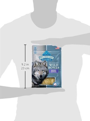 Wilderness Wild Bones Grain-Free Dental Chews Dog Treats, Mini, 10-oz Bag