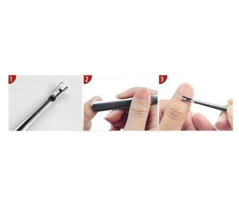 Professional Stainless Steel Cuticle Pusher Trimmer Hangnails Nails Cleaner Scissors Remover Nipper Clipper/Nail Art Manicure Tool For Adult