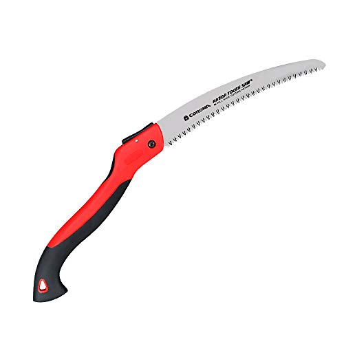 Corona Tools 10-Inch RazorTOOTH Folding Saw | Pruning Saw Designed for Single-Hand Use | Curved Blade Hand Saw | Cuts Branches Up to 6 in Diameter | RS 7265D