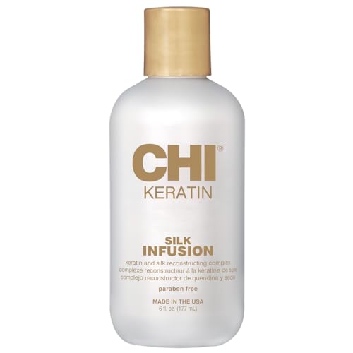 Keratin Silk Infusion, Hydrating Hair Serum For Restoring Softness & Shine, Helps Dry, Damaged Hair, Sulfate-free, 6 Oz