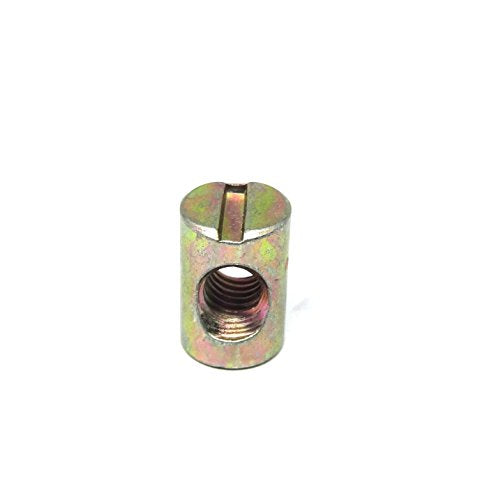 10pcs M6 Barrel Bolts Cross Dowel Slotted Furniture Nut for Beds Crib Chairs