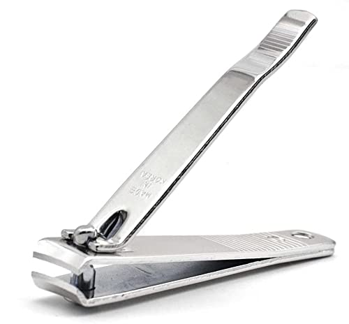 PrettyClaw | Nail Clippers Sharp Edge Fingernail and Toenail Clipper Cutter Thick Nail Trimmer Stainless Steel for Manicure and Pedicure (Curve Edge)