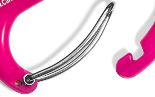 Trauma Shears with Carabiner - Stainless Steel Bandage Scissors for Surgical, EMT, EMS, Medical, Nursing, and Veterinary Use, First Aid Supplies and Accessories, 7.5-inch, Pink