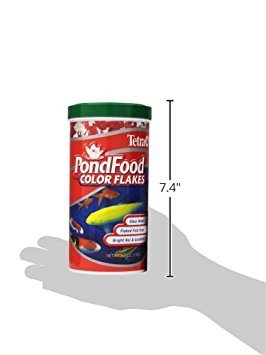 Pond Flakes Color Enhancing, Complete Nutrition for Smaller Pond Fish, Goldfish and Koi Fish, 6 oz