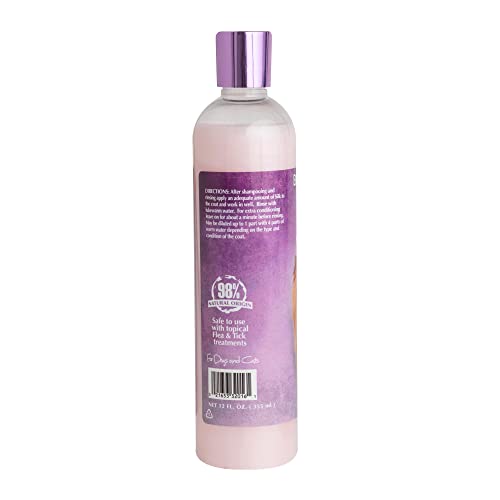 Bio-Groom Silk Creme Rinse Dog Conditioner - Conditioner for Dogs, Puppy Conditioner, Dog Conditioner Detangler, Dog Hair Conditioner - 12 Fl Oz 1-Pack