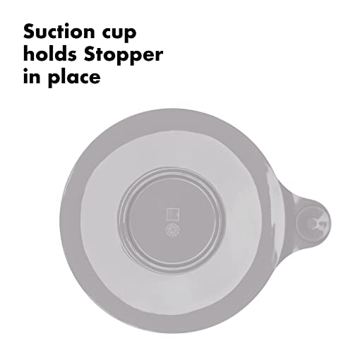 Good Grips Silicone/Stainless Steel Tub Stopper, Grey