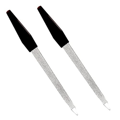 (2 Pack) 6 inch Stainless Steel Metal Nail File for Fingernails, Toenails, Scraping, Strengthening, Finger Manicure File