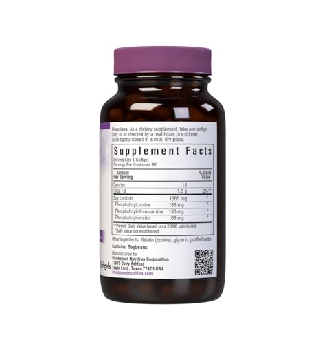 Bluebonnet Lecithin 1365mg, 90 Count