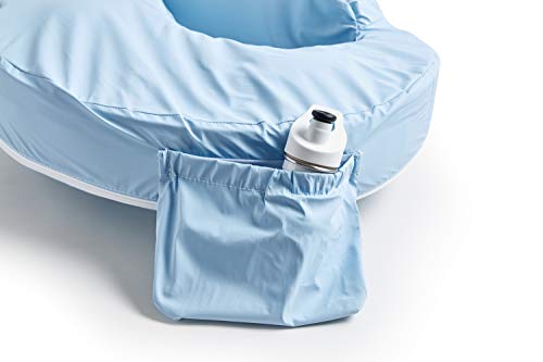 Original Nursing Pillow Cover - Slipcovers For Baby - Vinyl, Adjustable Fit, Easy Care, Durable - Original Nursing Pillow Not Included, Blue