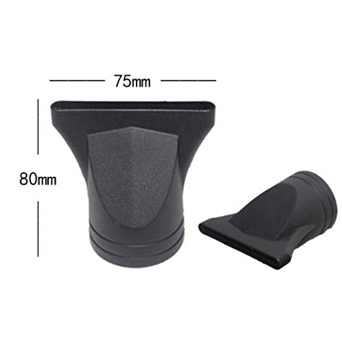 Hair Dryer Pack of 2 Black Professional Plastic Nozzle, 4.5 cm Diameter, Fast Drying, Lightweight, ALCI Safety Plug, Suitable for Salon Styling Tool