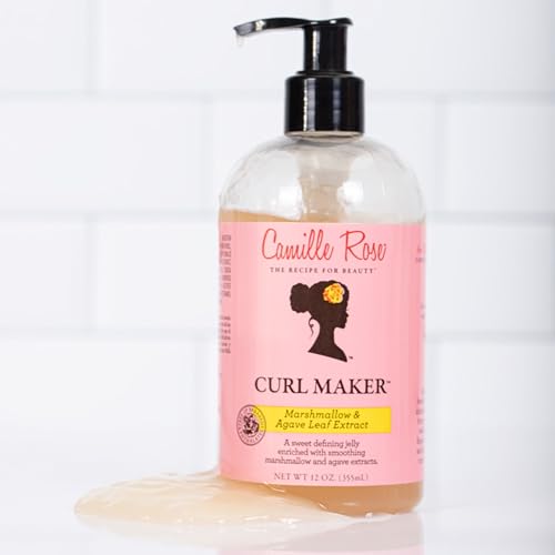 Curl Maker, Smoothing and Nourishing Curly Hair Gel with Aloe, for All Hair Types and Textures, 12 fl oz