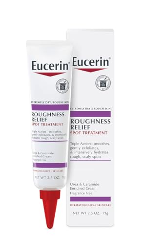 Roughness Relief Spot Treatment, Urea Enriched Body Moisturizer for Dry Skin, Rough and Scaly Spots, With Precision Tip for Targeted Application, 2.7 Oz Tube