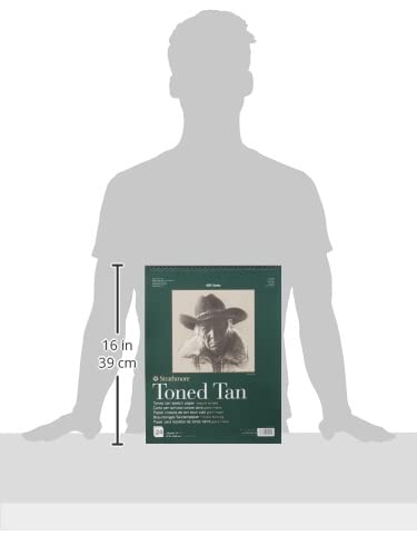 400 Series Sketch Pad, Toned Tan, 11x14 inch, 24 Sheets - Artist Sketchbook for Drawing, Illustration, Art Class Students