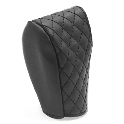 Faux Leather Gear Boot Shift Knob Cover, Universal Black