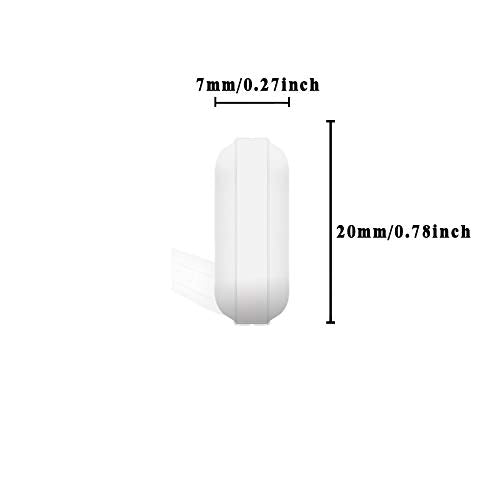 4 Pcs 20mm(0.78inch) PTFE Magnetic Stirrer Mixer Stir Bar,White Color,Laboratory Bar,Stir Plate Bar,Stir Plate Magnet,Stir Rod Magnetic