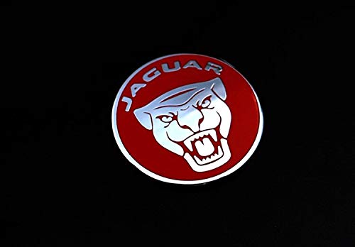 Gear Shift Knob Cover Decoration Trim Sticker for Jaguar XF XE XJ F-Pace (Red)