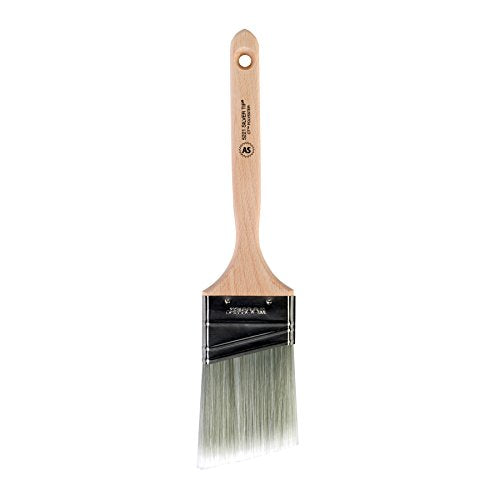 Brush 5221-2 1/2 5221-2-1/2 Tip Angle Sash Paintbrush, 2-1/2-Inch, 2-1/2 Inch, White,Silver