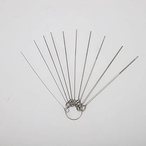 17 PCS Paint Spray Gun Cleaning Maintenance Brush Kit - Wire Lubricant Cleaner w/Nylon Mini Brushes and Needles for Tattoo Equipment,HVLP Airbrush Nozzles