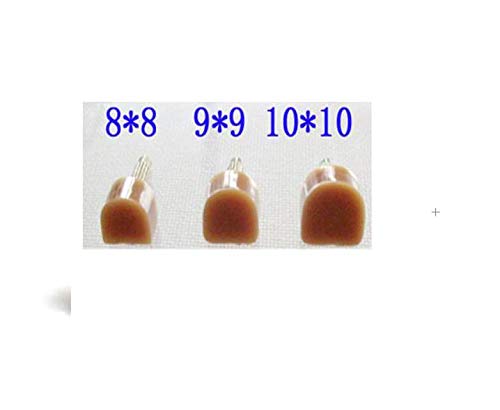 6 Pairs 8 mm 9 mm 10 mm U Shaped Non-Slip Tip High Heel Cap Shoe Repair Protectors Replacement Dowels Pads Cups(Beige)