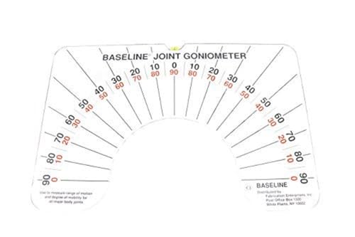 12-1076 Large Joint Arthrodial Protractor Goniometer, Cervical Rotation