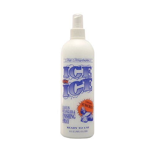 Ice on Ice Detangler and Finishing Dog Spray, Groom Like a Professional, Ready to Use, Helps Brush/Comb Glide Through Coat, Conditions, No Residue, All Coat Types, Made in USA, 16 oz