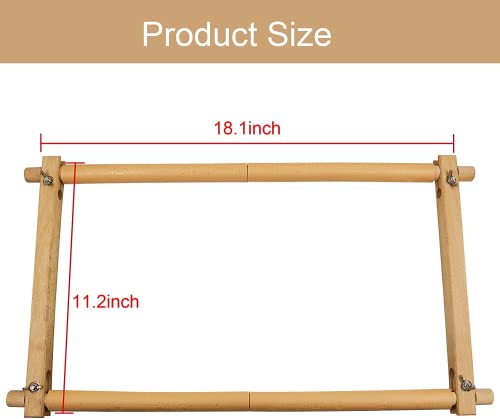 Beech Wood Tapestry Scroll Embroidery Frames, Needlepoint Cross Stitch Holder, Quilting Frames, Needlepoint Holder, Stitching Frame for Sewing, Cross Stitch, Embroidery Projects