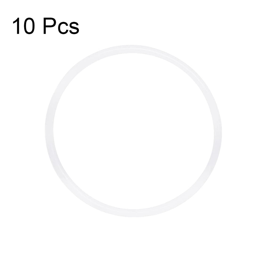 Silicone O-Rings, 32mm OD 29mm ID 1.5mm Width VMQ Seal Gasket for Compressor Valves Pipe Repair, White, Pack of 10