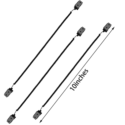 mens 6 Pieces Adjustable Strap Clips Retainers Windproof Clip Cap, Black, Large