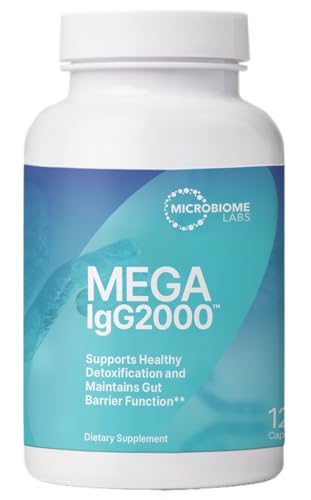 Mega IgG2000 Capsules - Dairy Free Bovine Colostrum Supplement Alternative - Immunoglobulin Supplement from Bovine Serum to Support Digestive Health (120 Capsules)
