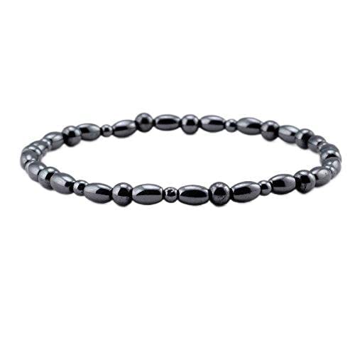 VIKI LYNN Magnetic Hematite Ankle Bracelet Anklet, 9.5 - 2 Anklet
