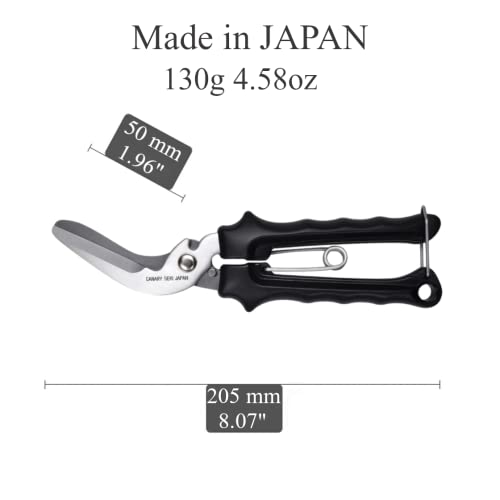 Carpet Cutter Tool Heavy Duty 8 Carpet Scissors for Rug, Artificial Grass, Metal Mesh, Cardboard, Wallpaper, Japanese Stainless Steel Blade, Made in JAPAN