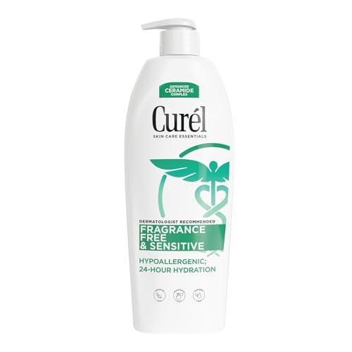 Fragrance Free Comforting Body Lotion, Unscented Dry Skin Moisturizer for Sensitive Skin, with Advanced Ceramide Complex, Repairs Moisture Barrier, 20 oz