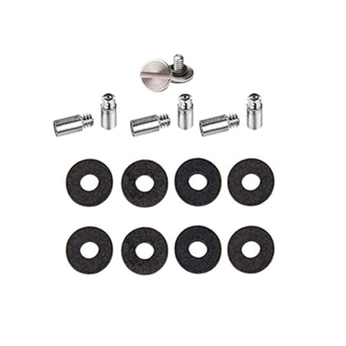 KeySmart Expansion Keychain Set - Key Chain DIY Keychain Kit with 2x 5mm, 2x 8mm & 2x 14mm Screws, 8 Black Spacers & 6 Posts - Smart Keychain Making Kit for KeySmart Original & Rugged Keychains