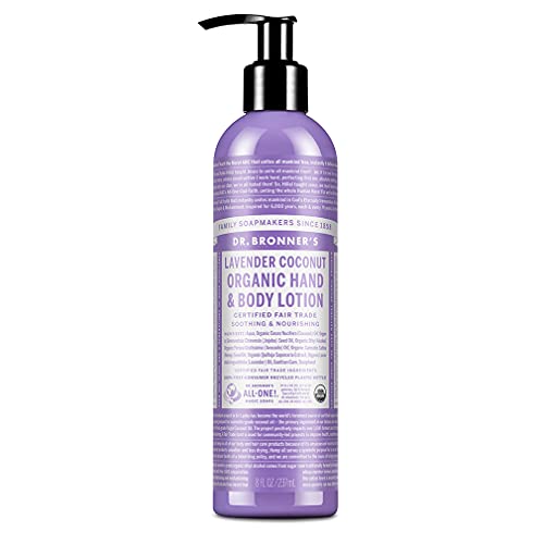 - Organic Lotion (Lavender Coconut, 8 Ounce) - Body Lotion and Moisturizer, Certified Organic, Soothing for Hands, Face and Body, Highly Emollient, Nourishes and Hydrates, Vegan, Non-GMO