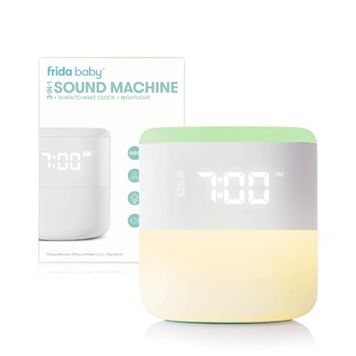 3-in-1 Alarm Clock + Sound Machine + Nightlight | Wake Up Light Sunrise Alarm Clock, White Noise Soother, Sleep Trainer, Nursery + Toddler + Kids Bedroom (Bluetooth)