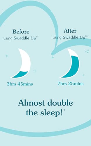 Swaddle UP, Baby Sleep Sack, Self-Soothing Swaddles for Newborns, Improves Sleep, Snug Fit Helps Calm Startle Reflex, New Born Essentials for Baby, Small 8-13lbs, Gray