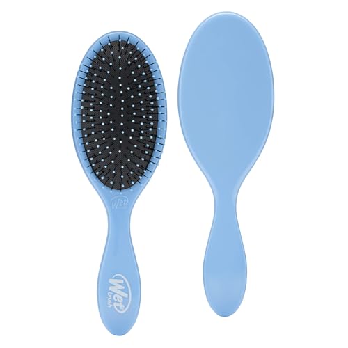 Detangling Brush, Original Detangler Brush (Sky) - Wet & Dry Tangle-Free Hair Brush for Women & Men - No Tangle Soft & Flexible Bristles for Straight, Curly, & Thick Hair