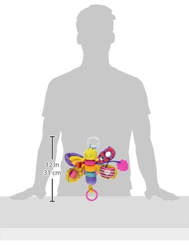 Clip On Car Seat and Stroller Toy - Fifi the Firefly - Crinkle Car Seat Toys and Stroller Toys - Sensory Toys for Babies - Travel Toys for Car - Infant Toys Ages 0 Months and Up