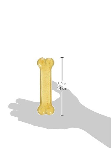 Original Bone Flexi Chew Toy for Dogs, Dog Toys for Moderate Chewers, Chicken Flavor, Medium - Up to 35 lbs, 1 Count