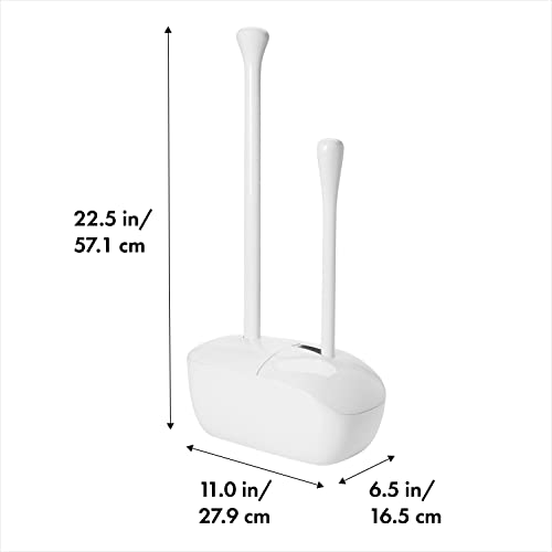 Good Grips Set Toilet Brush & Plunger Combo, Natural rubber, White