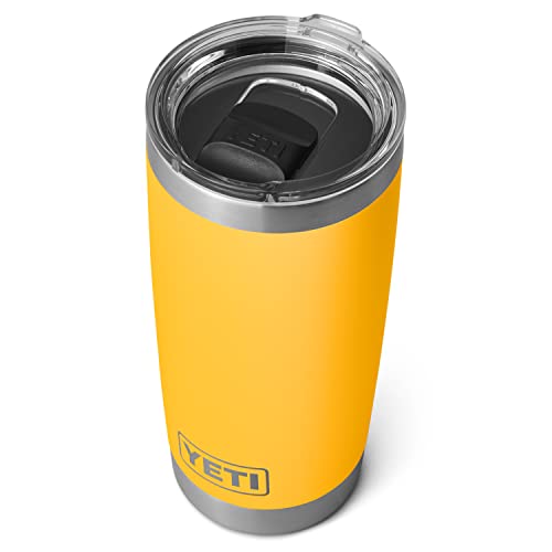 Rambler 20 oz Tumbler, Stainless Steel, Vacuum Insulated with MagSlider Lid, Alpine Yellow