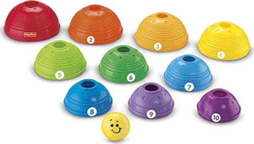 Baby Toy Stack & Roll Cups, 10-Piece Stacking & Nesting Activity for Developmental Play Infants Ages 6+ Months