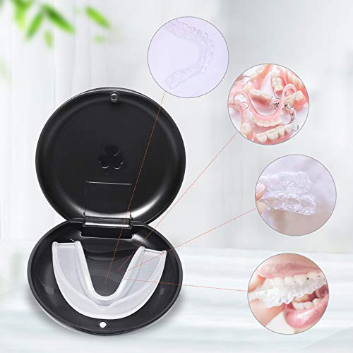 Retainer Cases,Solid Orthodontic Retainer Case (Black)