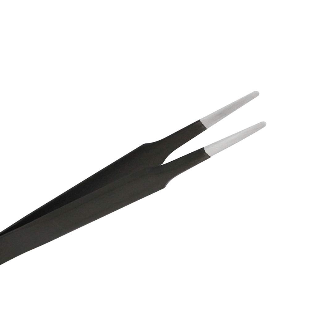 Anti-static SMD Black Tweezer Non-magnetic Stainless Steel Pointed Tip ESD-13 (ESD-13)