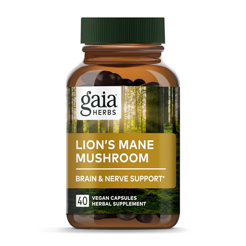 Lion’s Mane Mushroom - Brain & Nerve Health Support - 40 Vegan Capsules