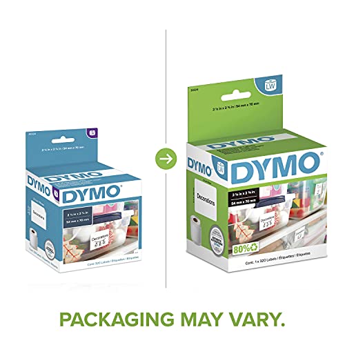 Authentic LW Large Multi-Purpose Labels, Labels for LabelWriter Label Printers, 2-1/8 x 2-3/4, 1 Roll of 320