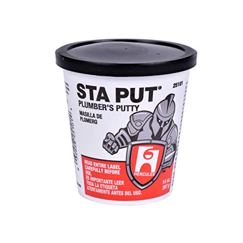 Hercules 14 oz. Superior Grade, 14 Ounce, Tan 25101 Sta Put 14-Ounce Plumbers Putty, Color