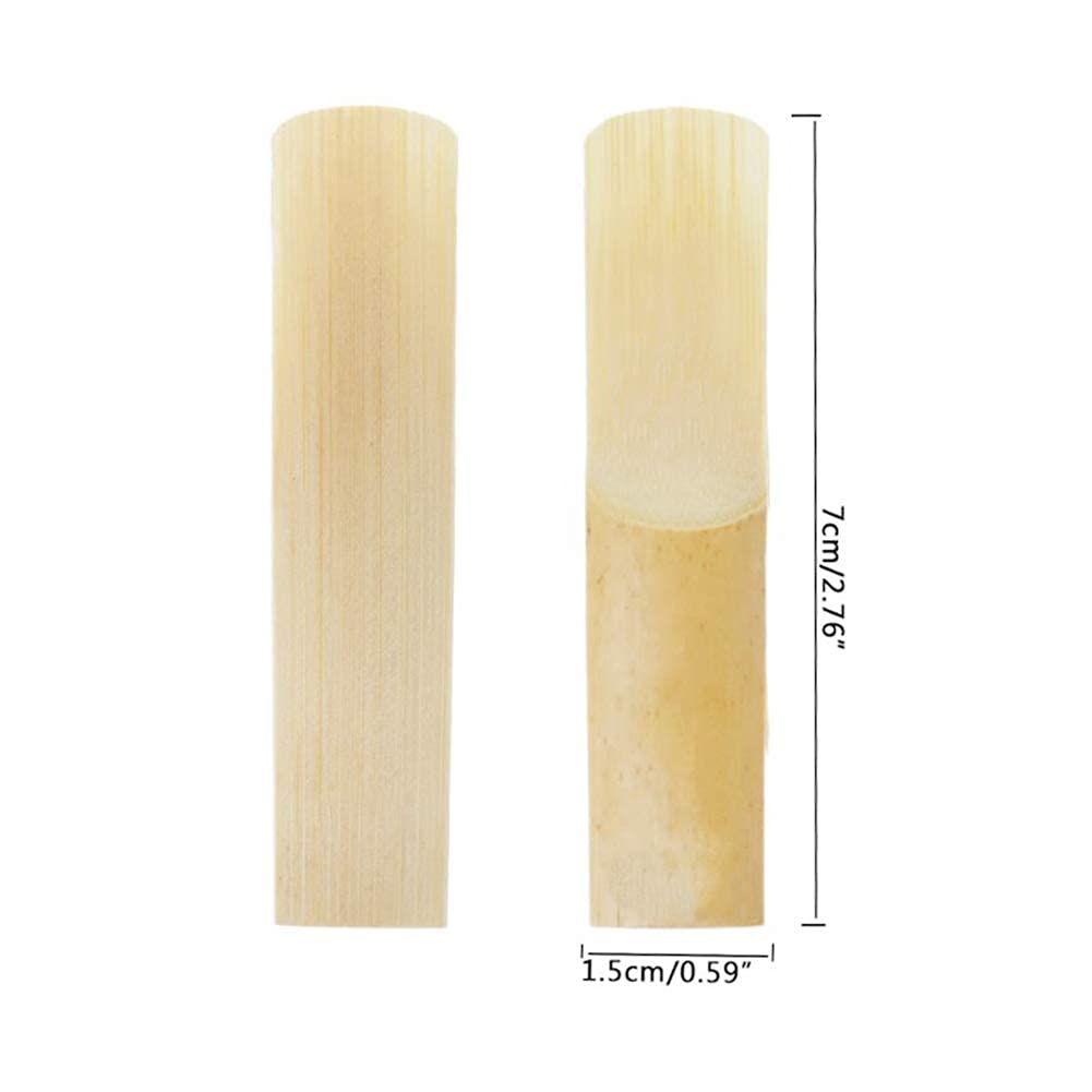 10pcs Alto Saxophone Reeds,Alto Eb Saxophone Reeds Lade Reed Strength 1.5 for Alto Sax Saxophone