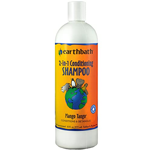 , Mango Tango 2-in-1 Conditioning Shampoo - Cruelty Free Dog Shampoo and Conditioner, Made in USA, Gentle Dog Conditioner, Best Puppy Shampoo & Puppy Supplies, Safe Dog Wash - 16 Oz (1 Pack)