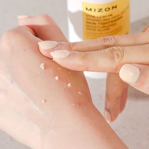 Vita Lemon Peeling Gel, Lemon Peel Oil and Sparkling Water, Skin Tightening, Moisturizing, Skin Vitality, Removes Dead Skin Cells, Exfoliating Gel (150g/ 5.3 Oz)